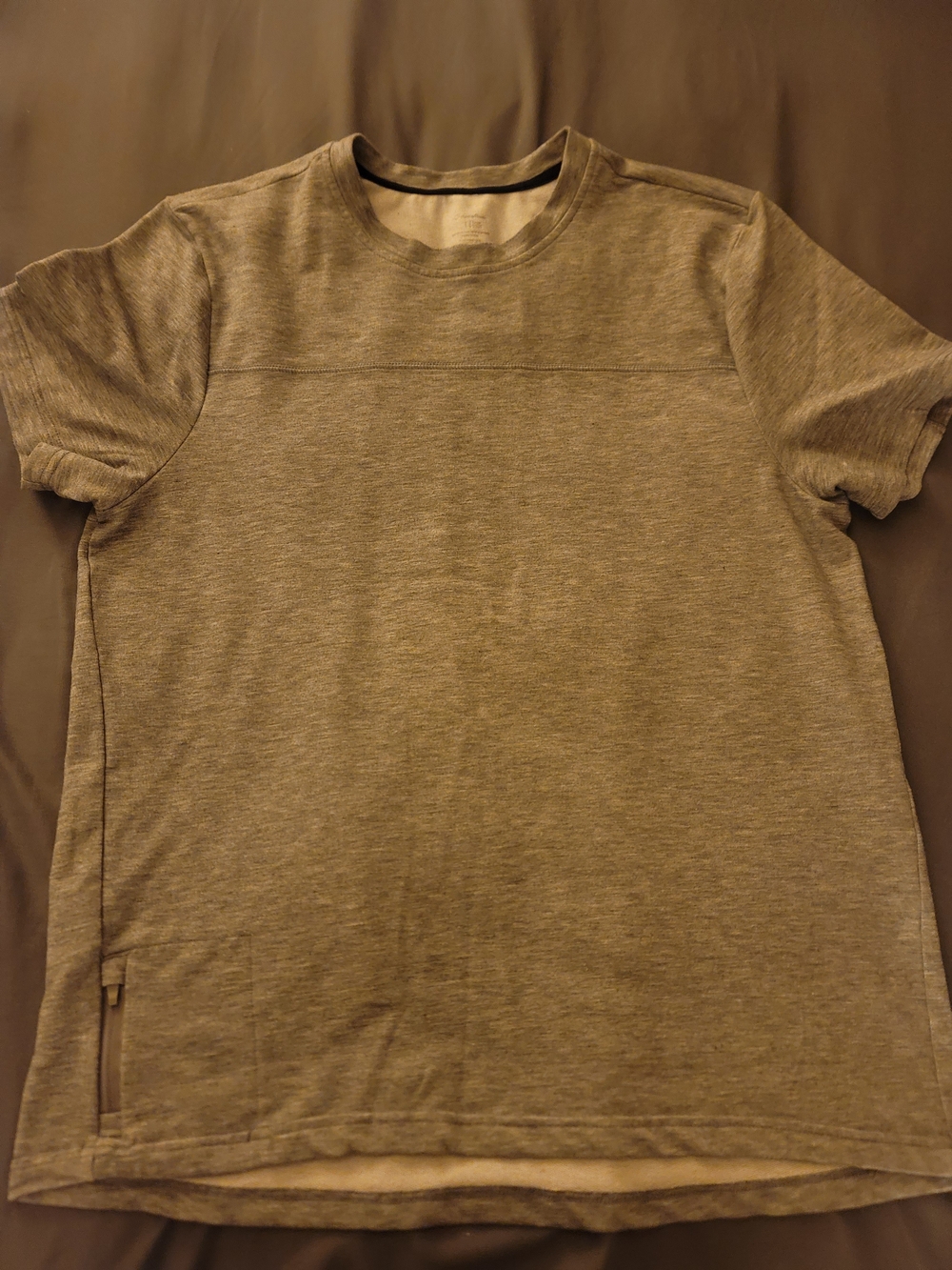 Eddie Bauer Men's Heathered Crew Neck Short Sleeve Shirt - Gray